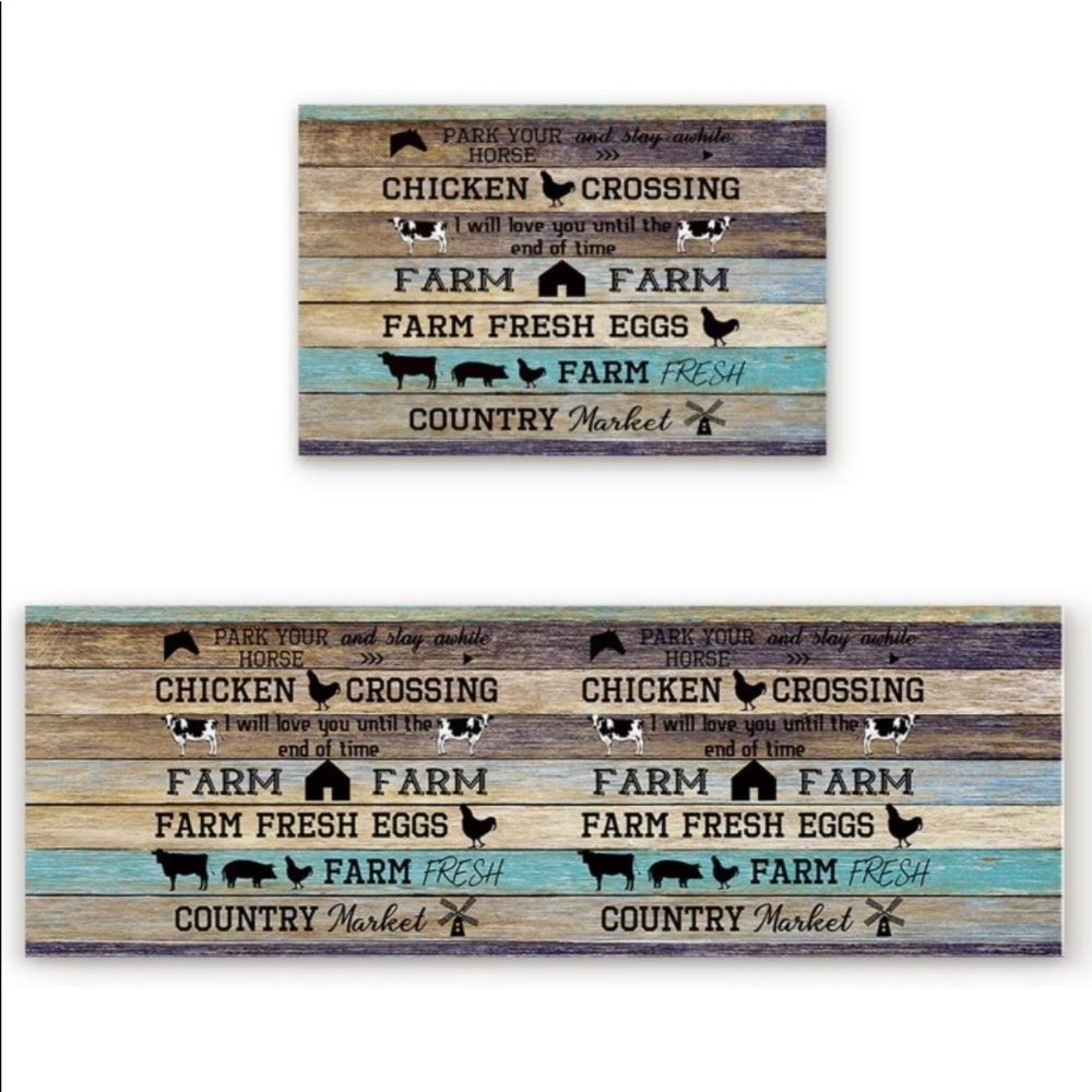 COPY - COPY - Buy Set Get Set Free Kitchen Mat 15x47.15x23 Farmhouse Brand New